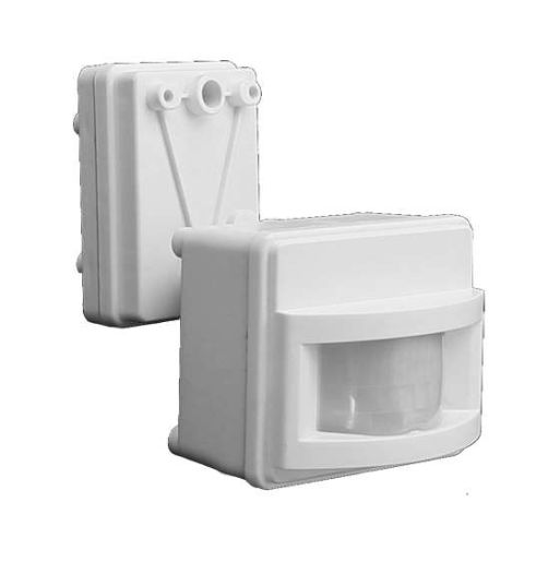 Изображение Датчик движения PMS-IR 017 1200Вт 120град. 2-12м IP44 WH JazzWay 5012998