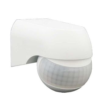 Изображение Датчик движения PMS-IR 010 800Вт 180град. 12м IP44 WH JazzWay 5012936
