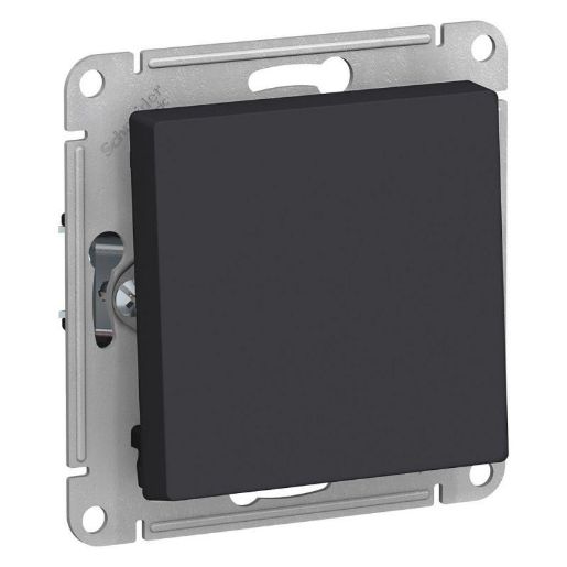 Изображение Выключатель 1-кл. СП AtlasDesign 10А IP20 (сх. 1) 10AX с самовозвратом механизм карбон SE ATN001015