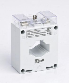 Изображение Трансформатор тока ТШП-0.66 0.5 150/5 5В.А d30мм DEKraft 50135DEK