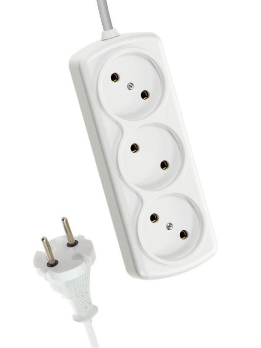 Изображение Удлинитель 3х7м 6А IP20 ПВС 2х0.75 КОСМОС YKsm7m-3g(6A)S