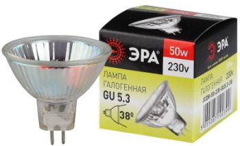 Изображение Лампа галогенная GU5.3-JCDR (MR16) -50W-230V-Cl ЭРА C0027365