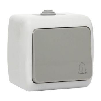 Изображение Кнопка звонка 1-кл. ОП Мурманск 10А IP54 сер. EKF EFZ10-026-30-54
