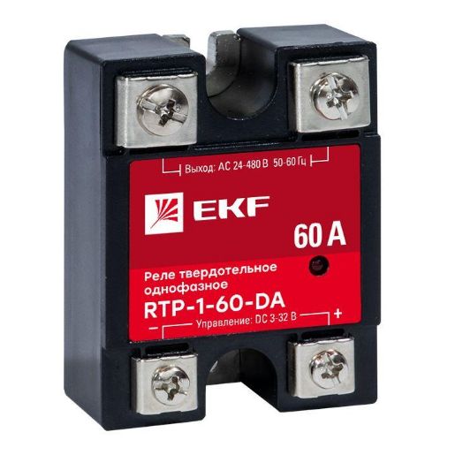 Изображение Реле твердотельное однофазное RTP-60-DA PROxima EKF rtp-1-60-da