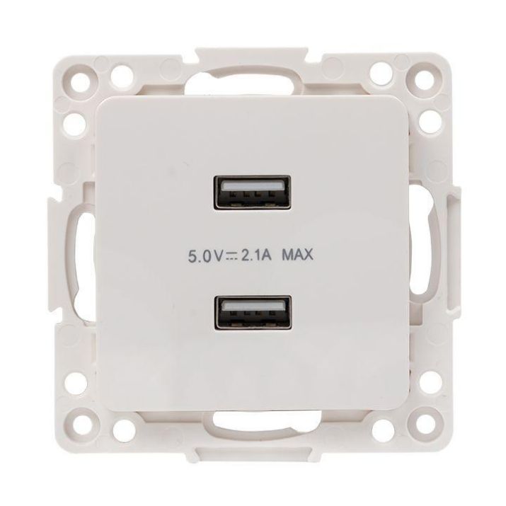 Изображение Розетка USB 2-м Стокгольм 2.1А механизм бел. PROxima EKF EYR16-028-10-2USB