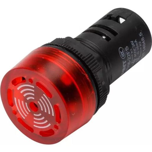 Изображение Сигнализатор звуковой ND16-22FS d22мм красн. LED AC 220В (R) CHINT 593399