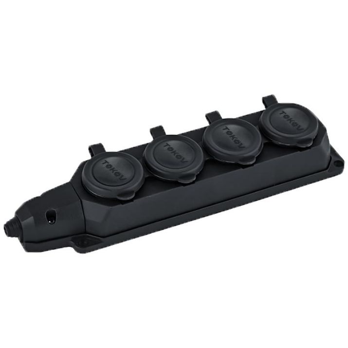 Изображение Колодка удлинителя 4-м 16А с заземл. каучук TOKOV ELECTRIC TKE-C05-KK4-Z