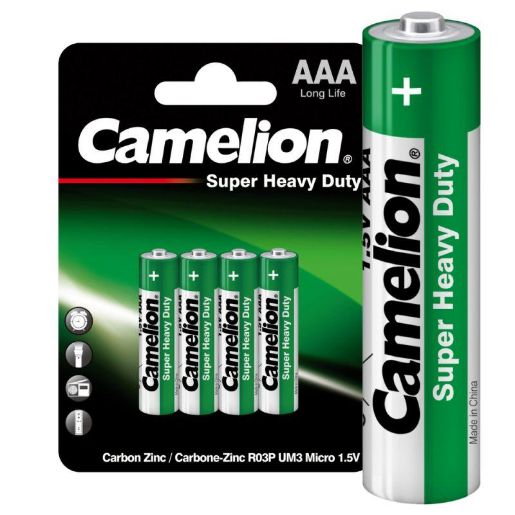 Изображение Элемент питания солевой AAA/R03 BL-4 (блист.4шт) Camelion 1668