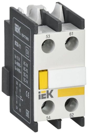 Изображение Приставка контактная ПКИ-11 доп. контакты 1з+1р IEK KPK10-11