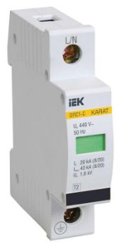 Изображение Ограничитель перенапряжения ОПС1-C 1P IEK MOP20-1-C