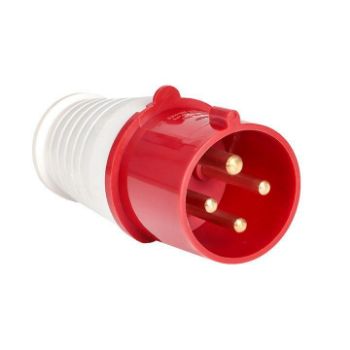 Изображение Вилка переносная 024 32А 3P+PE 380В IP44 EKF ps-024-32-380