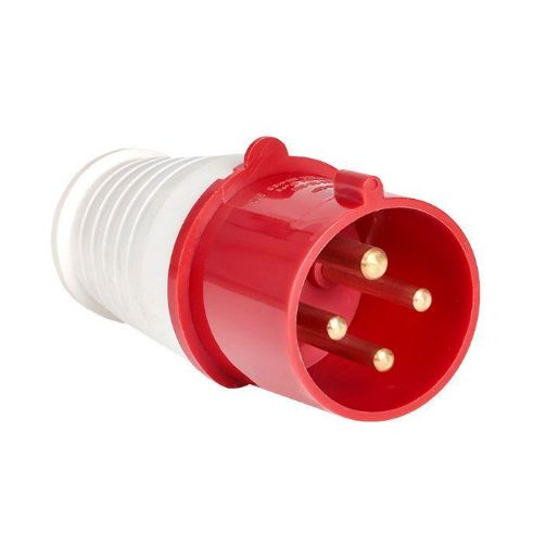 Изображение Вилка переносная 024 32А 3P+PE 380В IP44 EKF ps-024-32-380