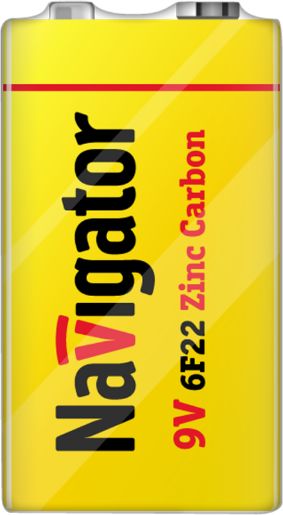 Изображение Элемент питания солевой "крона" 6F22 94 762 NBT-NS-6F22-SH1 (уп.1шт) NAVIGATOR 94762