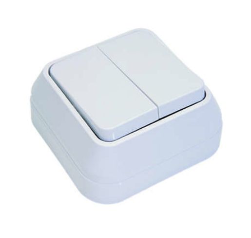 Изображение Выключатель 2-кл. ОП 10А IP20 бел. Makel 45103