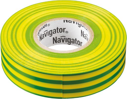 Изображение Изолента ПВХ 15мм (рул.20м) жел/зел. NIT-B15-20/YG Navigator 71108