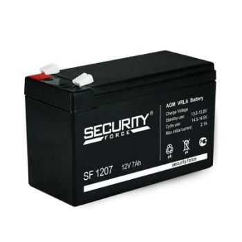 Изображение Аккумулятор ОПС 12В 7А.ч Security Force SF 1207