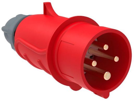 Изображение Вилка эл. каб. 16А 3P+PE 380В IP44 MAGNUM ССИ-014 IEK PSN02-016-4