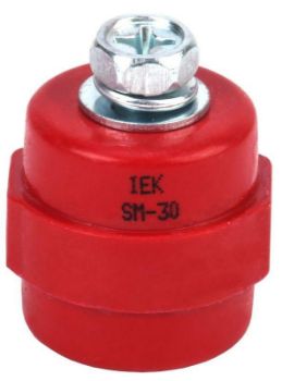 Изображение Изолятор SM30 (М8) силовой с болтом IEK YIS11-30-08-B