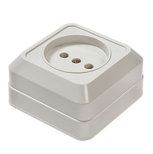 Изображение Розетка 1-м ОП Bolleto 7022 16А IP20 бел. ASD / IN HOME 4680005959785