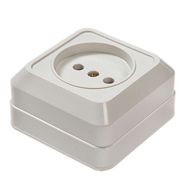 Изображение Розетка 1-м ОП Bolleto 7022 16А IP20 бел. ASD / IN HOME 4680005959785