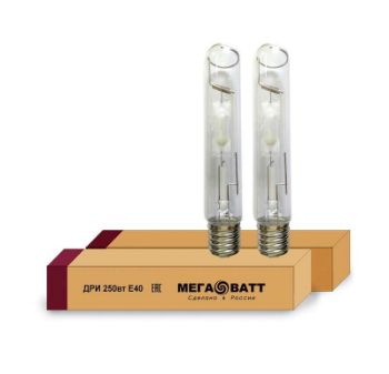 Изображение Лампа газоразрядная металлогалогенная ДРИ 250/4000К E40 (25) МЕГАВАТТ 02966