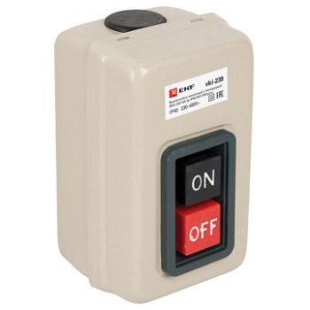 Изображение Выключатель кнопочный с блокировкой ВКИ-230 3п 16А IP40 PROxima EKF vki-230