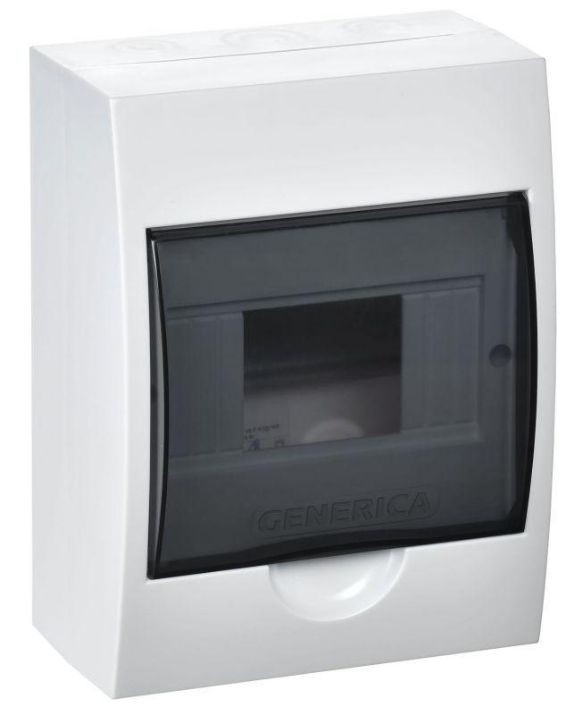 Изображение Бокс ЩРН-П-6 мод. навесной пластик IP41 GENERICA MKP12-N-06-41-G