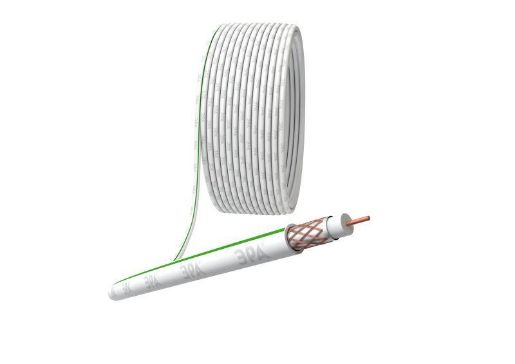 Изображение Кабель коаксиальный SAT 703 B.Cu/оплетка Cu 75проц. PVC 75Ом бел. (м) Эра Б0044612