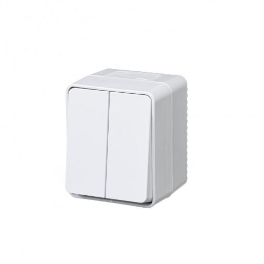 Изображение Выключатель 2-кл. ОП AtlasDesign Profi54 IP54 10AX бел. SE ATN540151