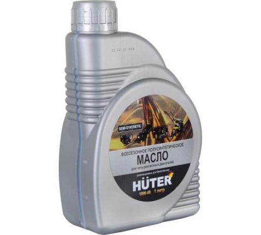 Изображение Масло моторное 10W-40 полусинтетическое для четырехтактных двигателей для техники Huter 1л Ресанта 73/8/1/1