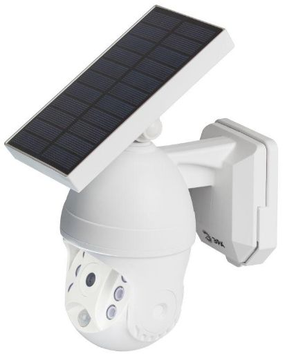 Изображение Светильник светодиодный "Камера" ERAFS012-10 6LED 8х24см фасадный на солнечн. батарее с датчиком движения ЭРА Б0057600