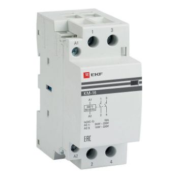 Изображение Контактор модульный КМ 16А 2NО (2 мод.) EKF km-2-16-20