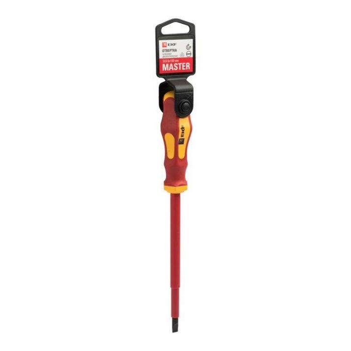 Изображение Отвертка SL6.5х150мм Master 1000В Basic EKF sl-6.5-150-mas-in