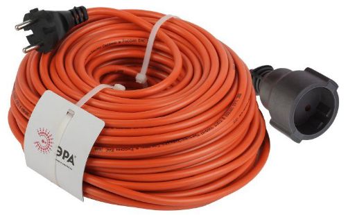 Изображение Удлинитель-шнур 1х40м без заземл. 10А IP20 UPx-1-2х1-40m ПВС 2х1 (бухта) Эра Б0046808