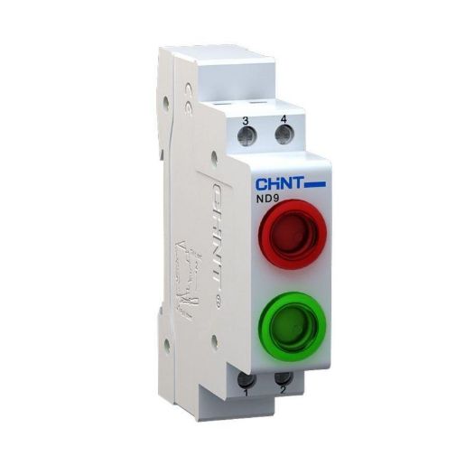 Изображение Индикатор ND9-2/gr зел.+красн. AC/DC 230В (LED) (R) CHINT 594138