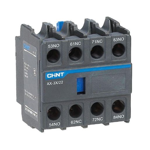 Изображение Приставка доп. контакты AX-3X/31 к контактору NXC-06~630 (R) CHINT 938252