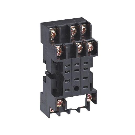 Изображение Колодка CZY08A-02 для реле JZX-22F(B)/2Z NJX-13FW(B)/2ZS JZX-18F(L)/2Z 2 контакта CHINT 285974