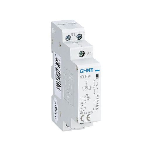 Изображение Контактор модульный NCH8-20/20 20А 2НО AC 220/230В 50Гц (R) CHINT 256054