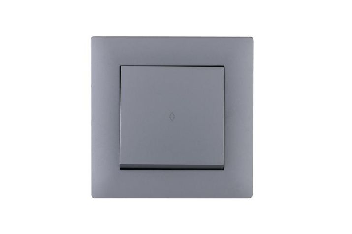 Изображение Выключатель проходной 1-клав. Karea RIZZ STAR сер. Makel 88065005