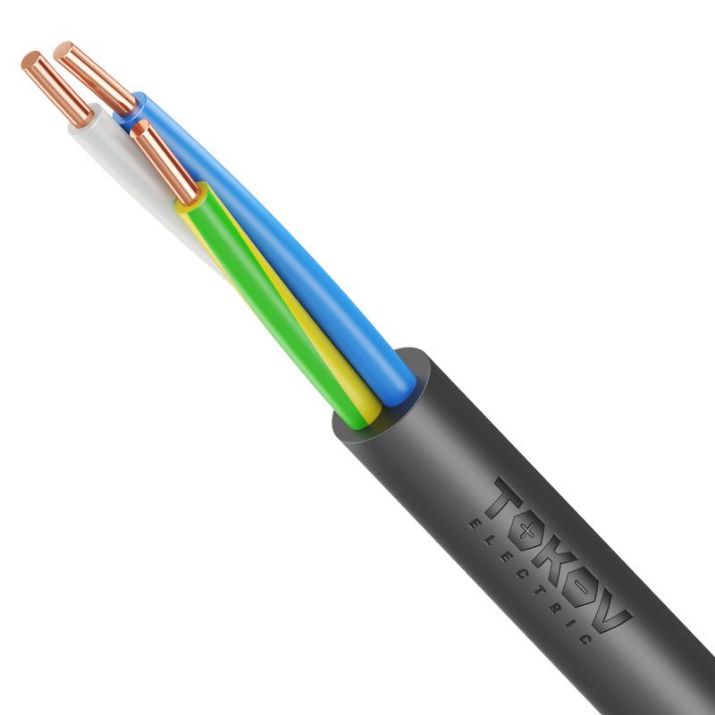 Изображение Кабель TOKOV ELECTRIC ВВГнг(А)-LS 3х2.5 ОК (N PE) 0.66кВ (м) УТ000028398