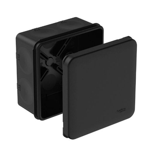 Изображение Коробка распределительная MultiBox IP66 85х85х42 DIY (со стикером) черн. SE IMT352971