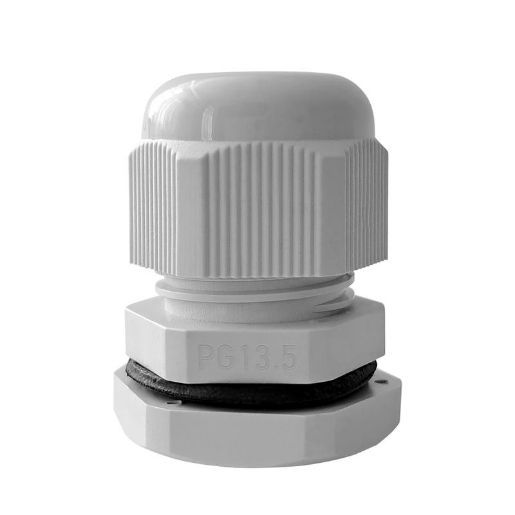 Изображение Ввод кабельный (сальник) PG-13.5 IP68 сер. TOKOV ELECTRIC TKE-PG-13.5-G