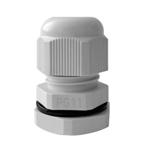 Изображение Ввод кабельный (сальник) PG-11 IP68 сер. TOKOV ELECTRIC TKE-PG-11-G