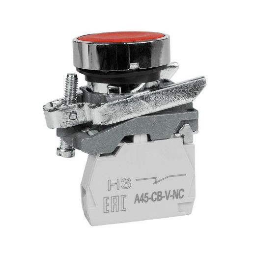 Изображение Кнопка OptiSignal D22 C4-P-401 красн. металл 1НЗ XB4BA42 КЭАЗ 332168