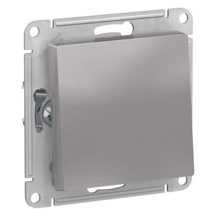Изображение Переключатель 1-кл. AtlasDesign Aqua IP44 (сх. 6) 10AX механизм алюм. SE ATN440361