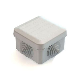 Изображение Коробка распаячная для наружного монтажа 70х70х40мм IP55 4 гермоввода с защелк. крышкой CHINT 8820012