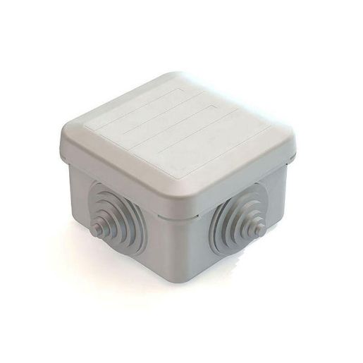 Изображение Коробка распаячная для наружного монтажа 70х70х40мм IP55 4 гермоввода с защелк. крышкой CHINT 8820012