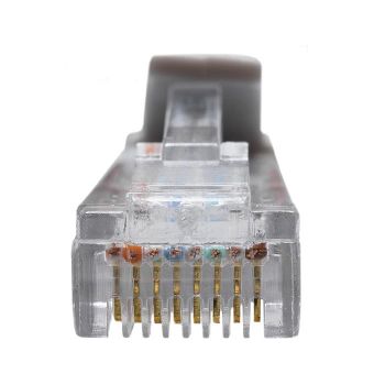 Изображение Патч-корд U/UTP кат.5E 4х2х26AWG (7х0.16мм) Cu LSZH сер. 2м SUPRLAN 10-0143