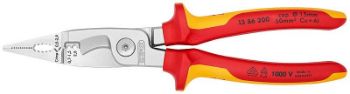 Изображение Клещи электромонтажные VDE 6-в-1 L-200мм Knipex KN-1386200