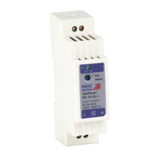 Изображение Блок питания OptiPower DR-15-24-1 КЭАЗ 284543